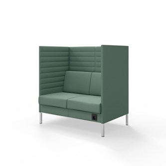 Platinum Highback Charge 2-sits H128