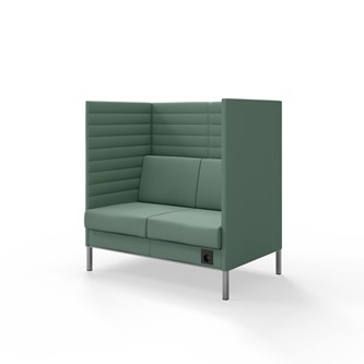 Platinum Highback Charge 2-sits H128