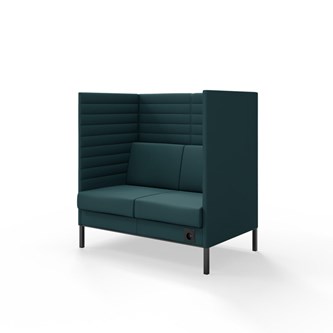 Platinum Highback Charge 2-sits H128