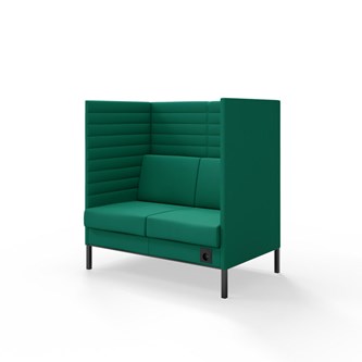 Platinum Highback Charge 2-sits H128