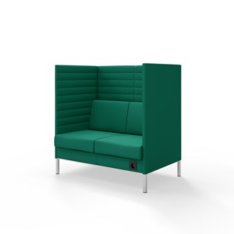 Platinum Highback Charge 2-sits H128