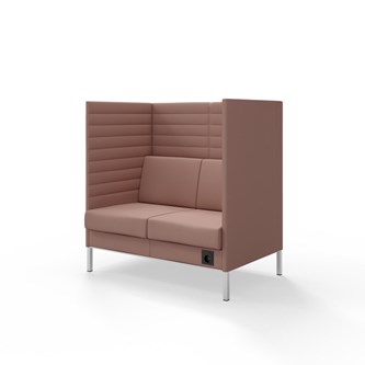 Platinum Highback Charge 2-sits H128