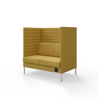 Platinum Highback Charge 2-sits H128