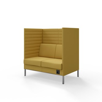 Platinum Highback Charge 2-sits H128