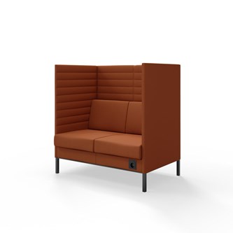 Platinum Highback Charge 2-sits H128