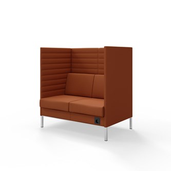 Platinum Highback Charge 2-sits H128