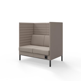 Platinum Highback Charge 2-sits H128