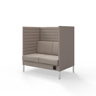 Platinum Highback Charge 2-sits H128