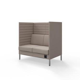 Platinum Highback Charge 2-sits H128