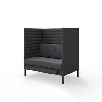 Platinum Highback Charge 2-sits H128