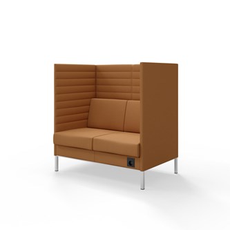 Platinum Highback Charge 2-sits H128