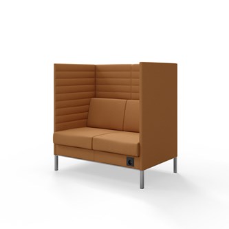 Platinum Highback Charge 2-sits H128