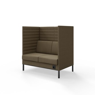 Platinum Highback Charge 2-sits H128