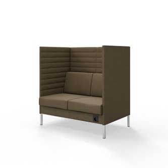 Platinum Highback Charge 2-sits H128