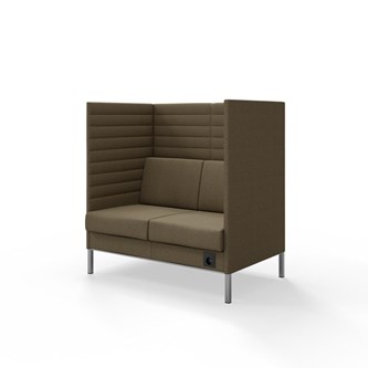 Platinum Highback Charge 2-sits H128