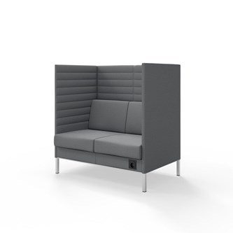 Platinum Highback Charge 2-sits H128