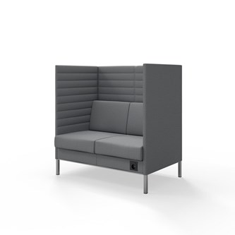 Platinum Highback Charge 2-sits H128