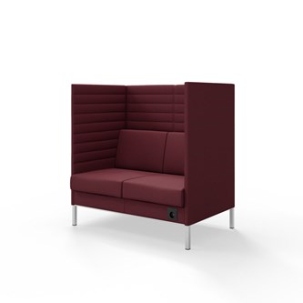 Platinum Highback Charge 2-sits H128