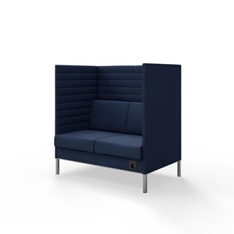 Platinum Highback Charge 2-sits H128