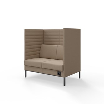 Platinum Highback Charge 2-sits H128