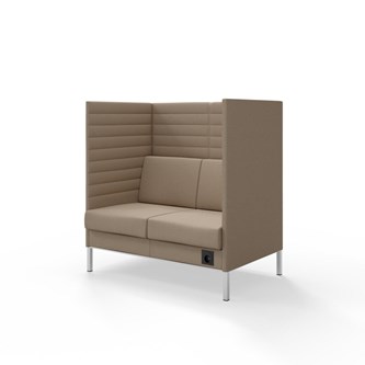 Platinum Highback Charge 2-sits H128