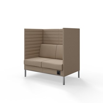 Platinum Highback Charge 2-sits H128