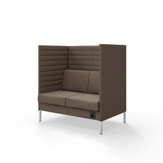 Platinum Highback Charge 2-sits H128