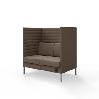 Platinum Highback Charge 2-sits H128