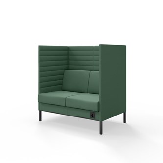 Platinum Highback Charge 2-sits H128