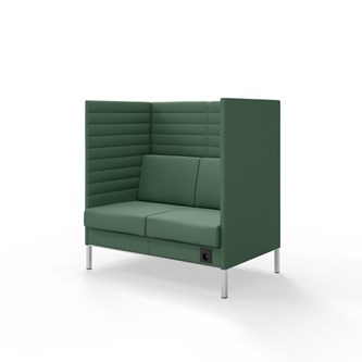 Platinum Highback Charge 2-sits H128