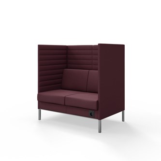 Platinum Highback Charge 2-sits H128