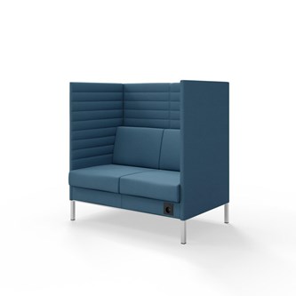 Platinum Highback Charge 2-sits H128