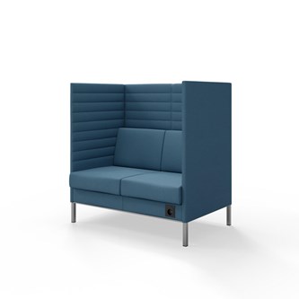 Platinum Highback Charge 2-sits H128