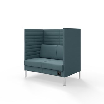 Platinum Highback Charge 2-sits H128