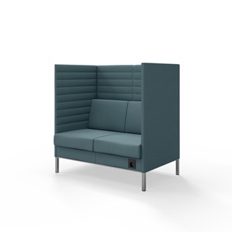 Platinum Highback Charge 2-sits H128