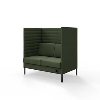 Platinum Highback Charge 2-sits H128