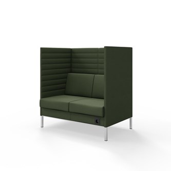 Platinum Highback Charge 2-sits H128