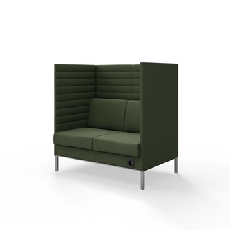 Platinum Highback Charge 2-sits H128