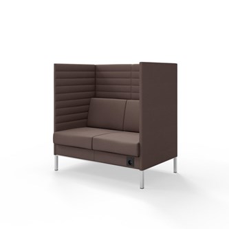 Platinum Highback Charge 2-sits H128