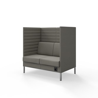 Platinum Highback Charge 2-sits H128