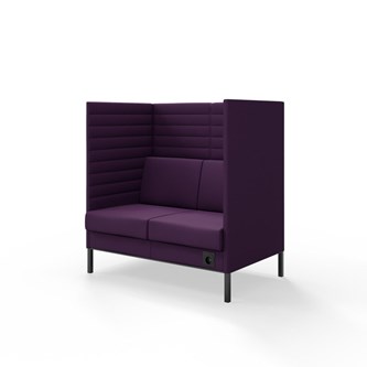 Platinum Highback Charge 2-sits H128