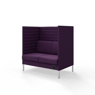 Platinum Highback Charge 2-sits H128