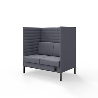 Platinum Highback Charge 2-sits H128