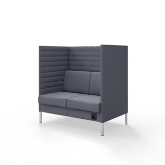 Platinum Highback Charge 2-sits H128