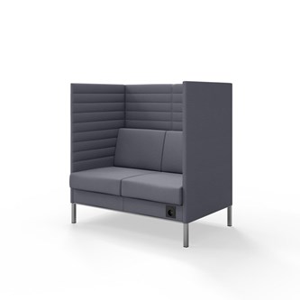 Platinum Highback Charge 2-sits H128