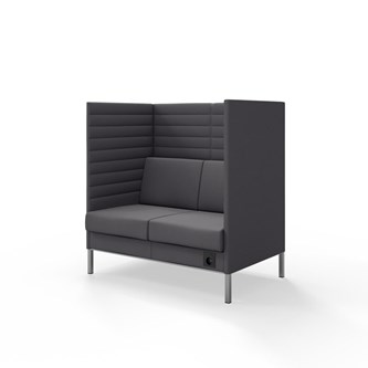 Platinum Highback Charge 2-sits H128