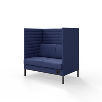 Platinum Highback Charge 2-sits H128