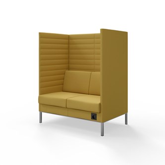 Platinum Highback Charge 2-sits H150