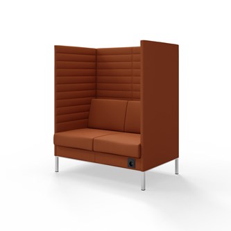 Platinum Highback Charge 2-sits H150