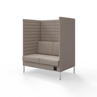 Platinum Highback Charge 2-sits H150